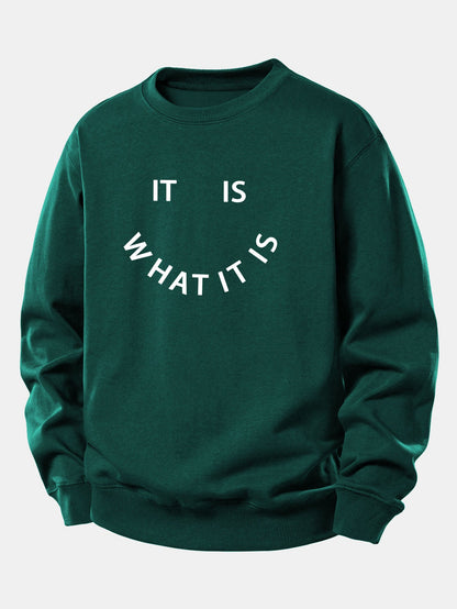 Es Ist Wie Es Ist - Lässig Sitzt Sweatshirt