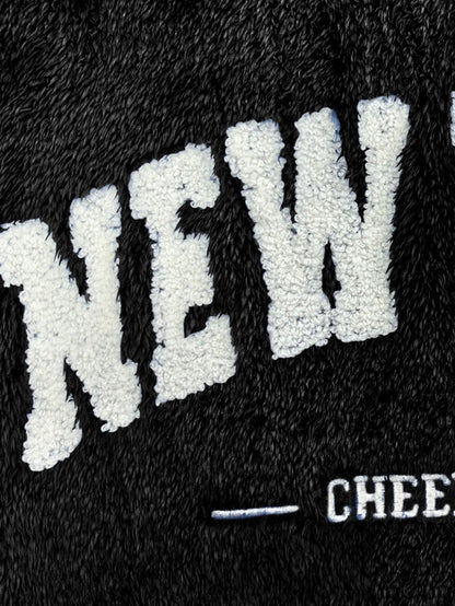 New York bestickter Teddy-Hoodie