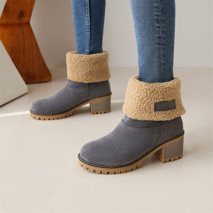 Debbs Damen Weiche Wasserfeste Stiefel mit Wollfutter