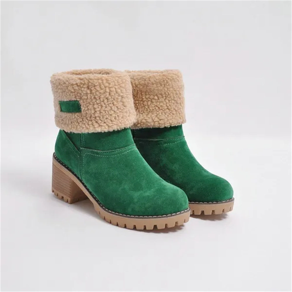 Debbs Damen Weiche Wasserfeste Stiefel mit Wollfutter