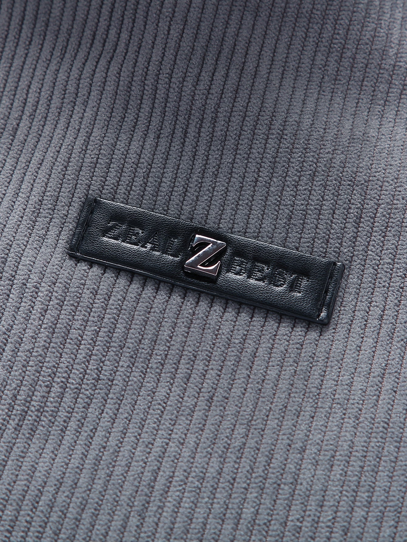 Cordjacke mit Reißverschluss und Teddyfutter