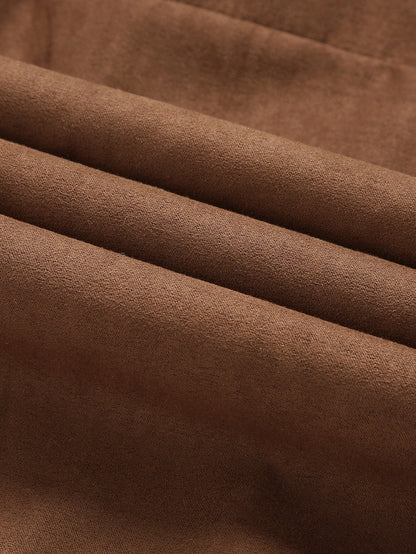 Wildlederjacke mit Teddyfutter und Taschen