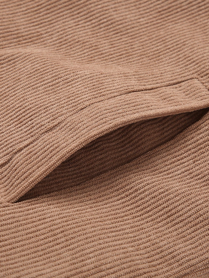 Cordjacke aus Cord mit Reißverschluss, Teddyfutter und Taschen