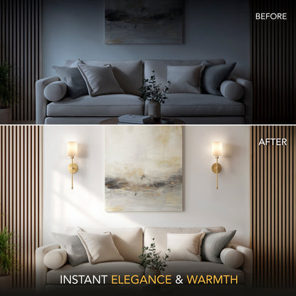 DRAHTLOSE ZYLINDRISCHE WANDLEUCHTEN (SET AUS 2)