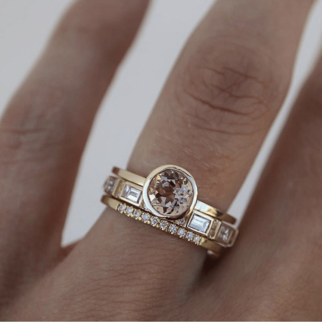 Vintage Gold Zirkonia Ring
