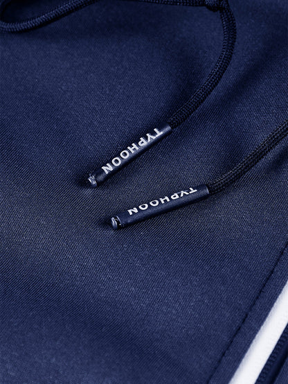 Teddy gefütterter Kapuzenpullover mit Reißverschlusstasche