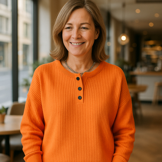 Anne | Gemütliches Waffelstrick-Henley