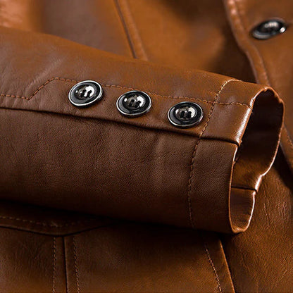 Carsten™ Lederlook-Blazerjacke