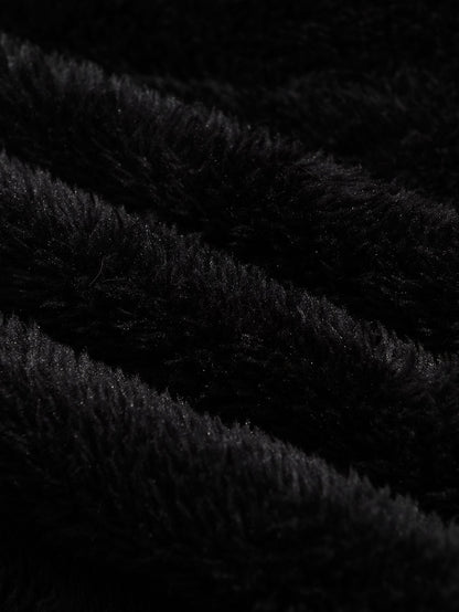 Reverskragen-Jacke aus Kunstpelz