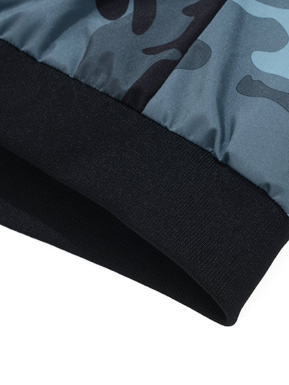 Camouflage Reißverschlussjacke mit Teddy-Futter