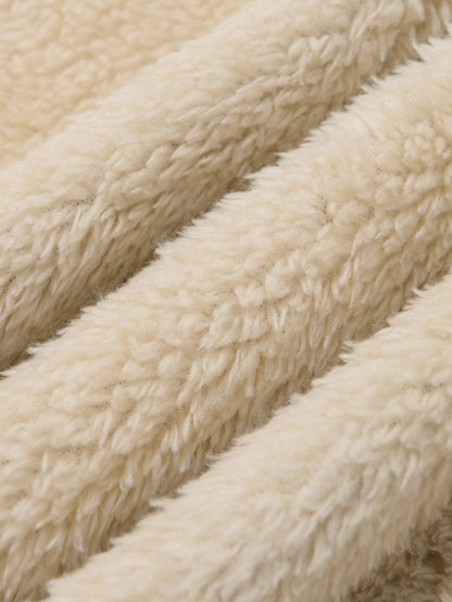 Camouflage Reißverschlussjacke mit Teddy-Futter