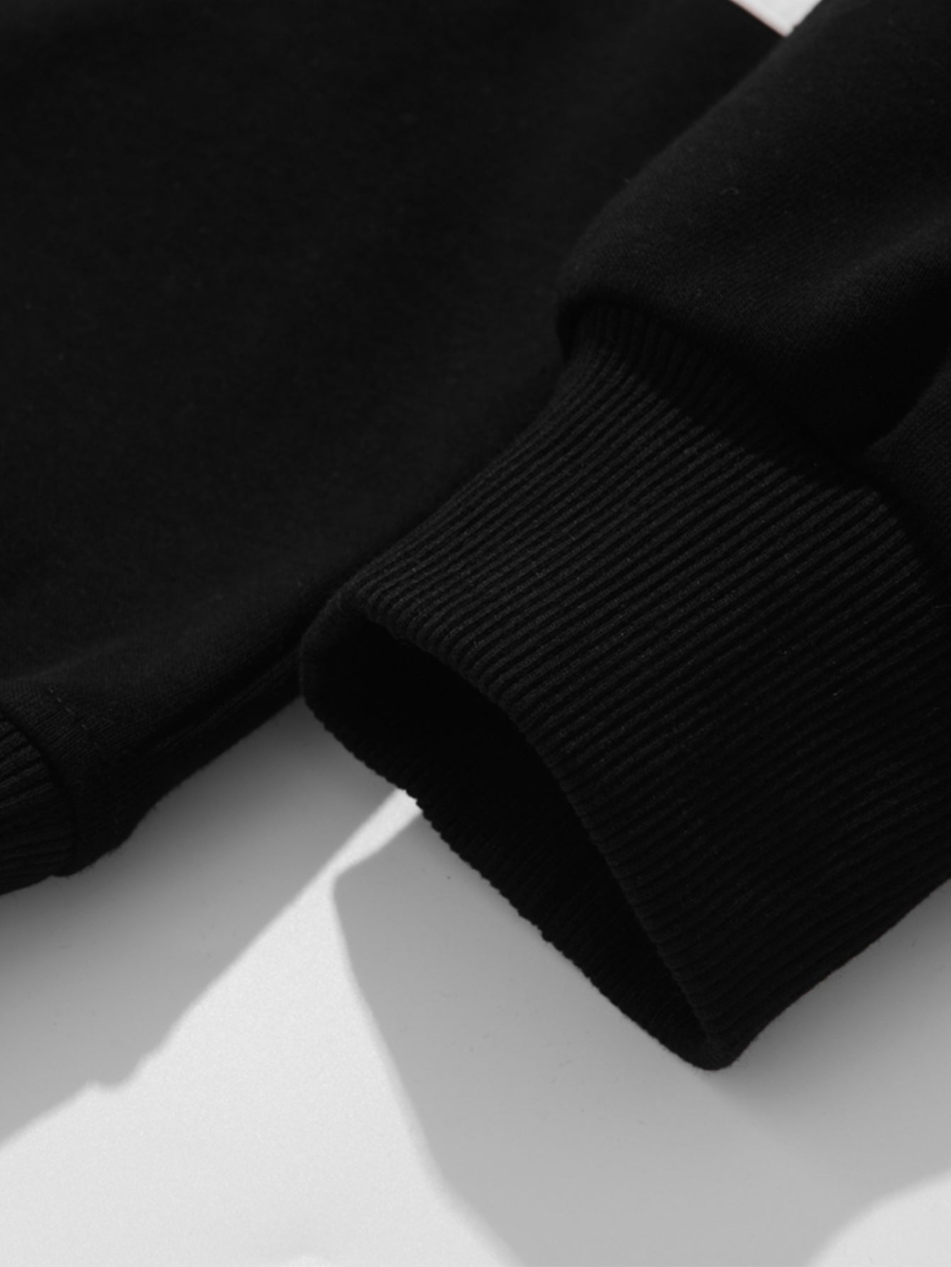 Relaxed Fit Color Block Patchwork Polo Sweatshirt