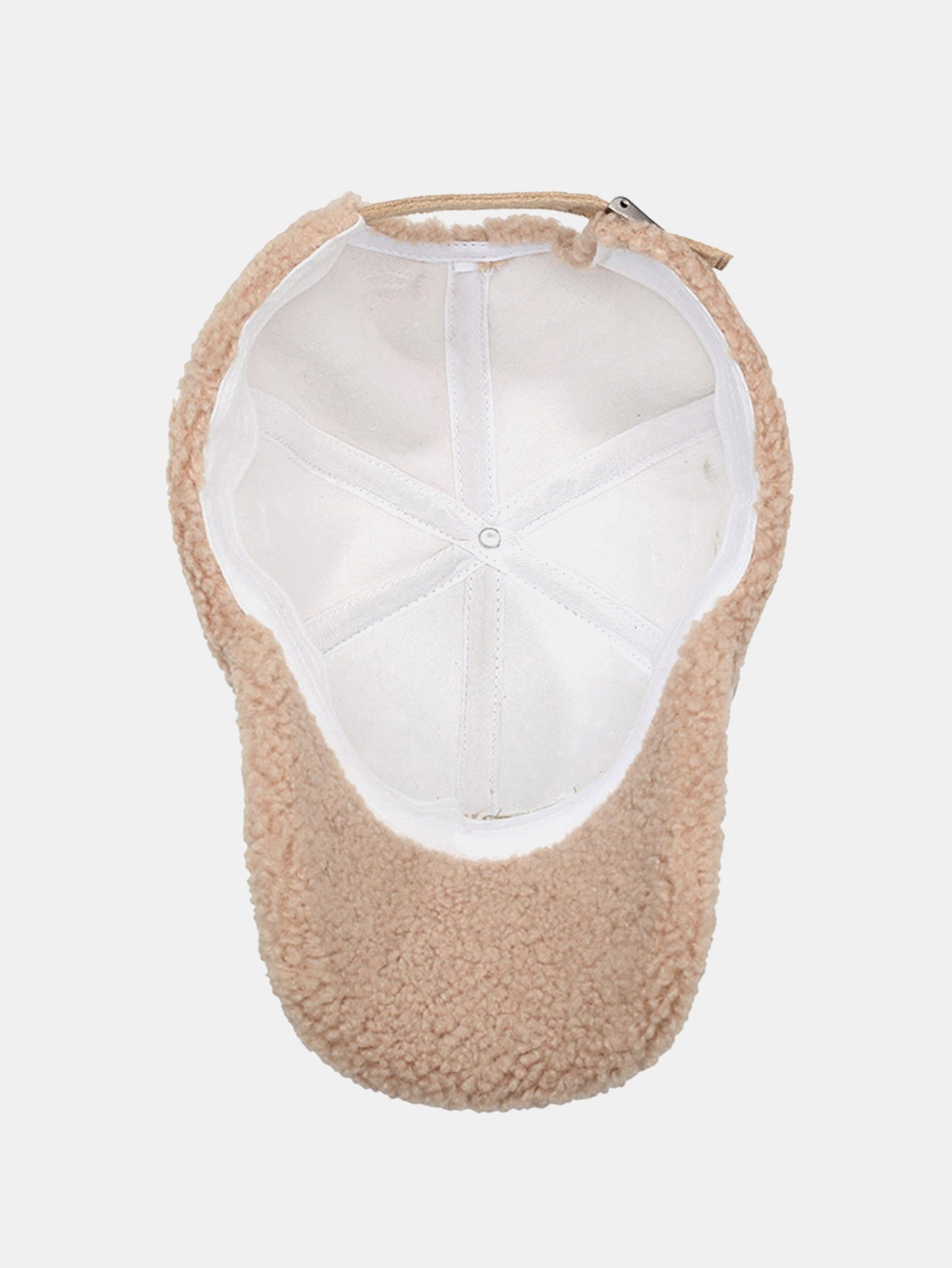 Baseballmütze aus Kunstwildleder, plüschig und warm