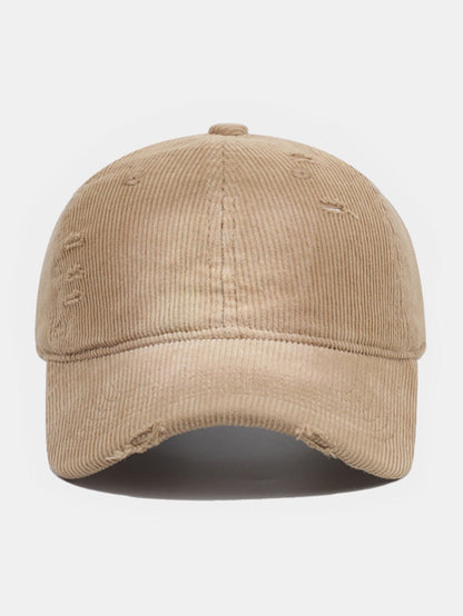 American Street zerrissene gebürstete Cord-Baseballkappe