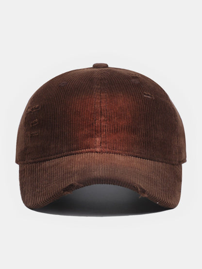 American Street zerrissene gebürstete Cord-Baseballkappe