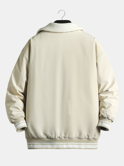 Teddy gefütterte Baseballjacke