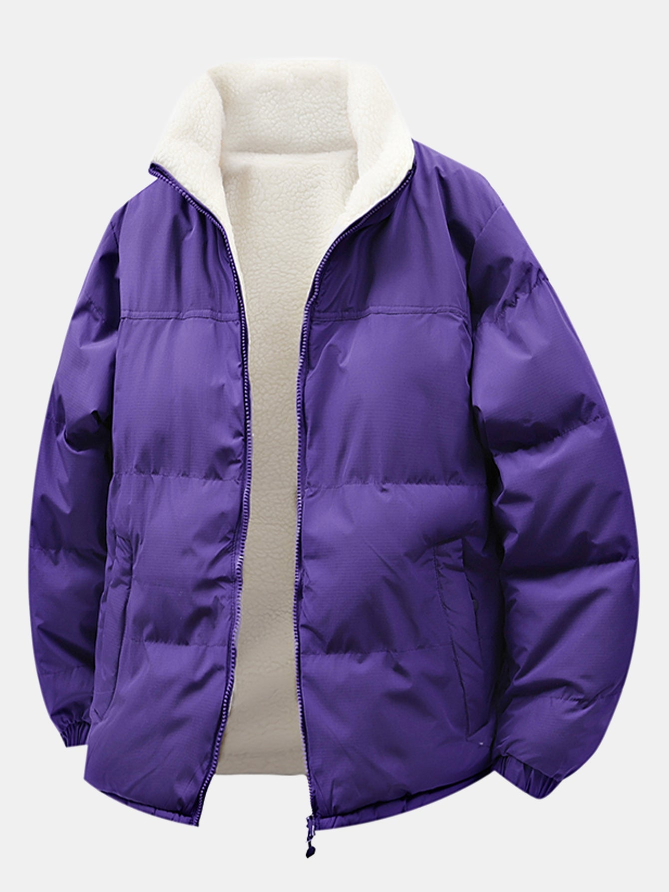 Reversible Teddy Puffer Coat
