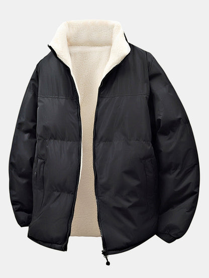 Reversible Teddy Puffer Coat