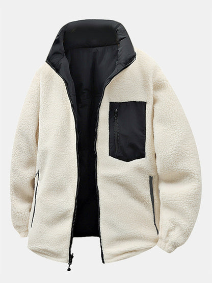 Reversible Teddy Puffer Coat