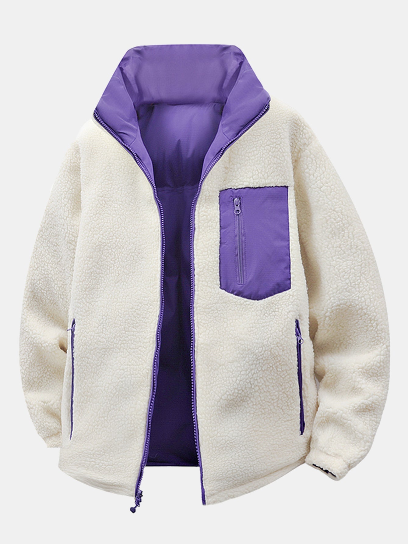 Reversible Teddy Puffer Coat