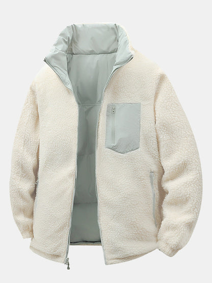 Reversible Teddy Puffer Coat