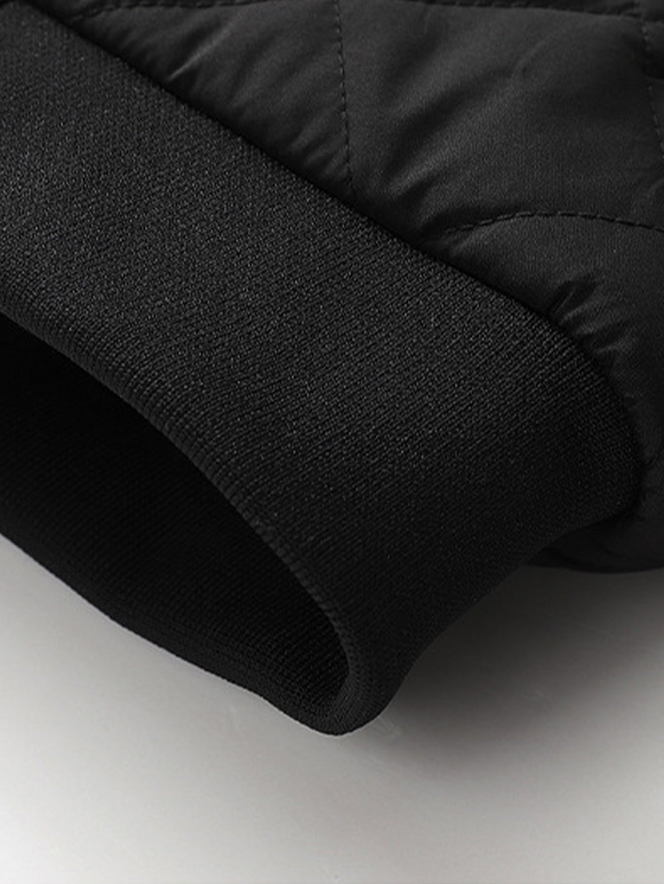 Steppmantel mit Kapuze und Kunstpelzfutter