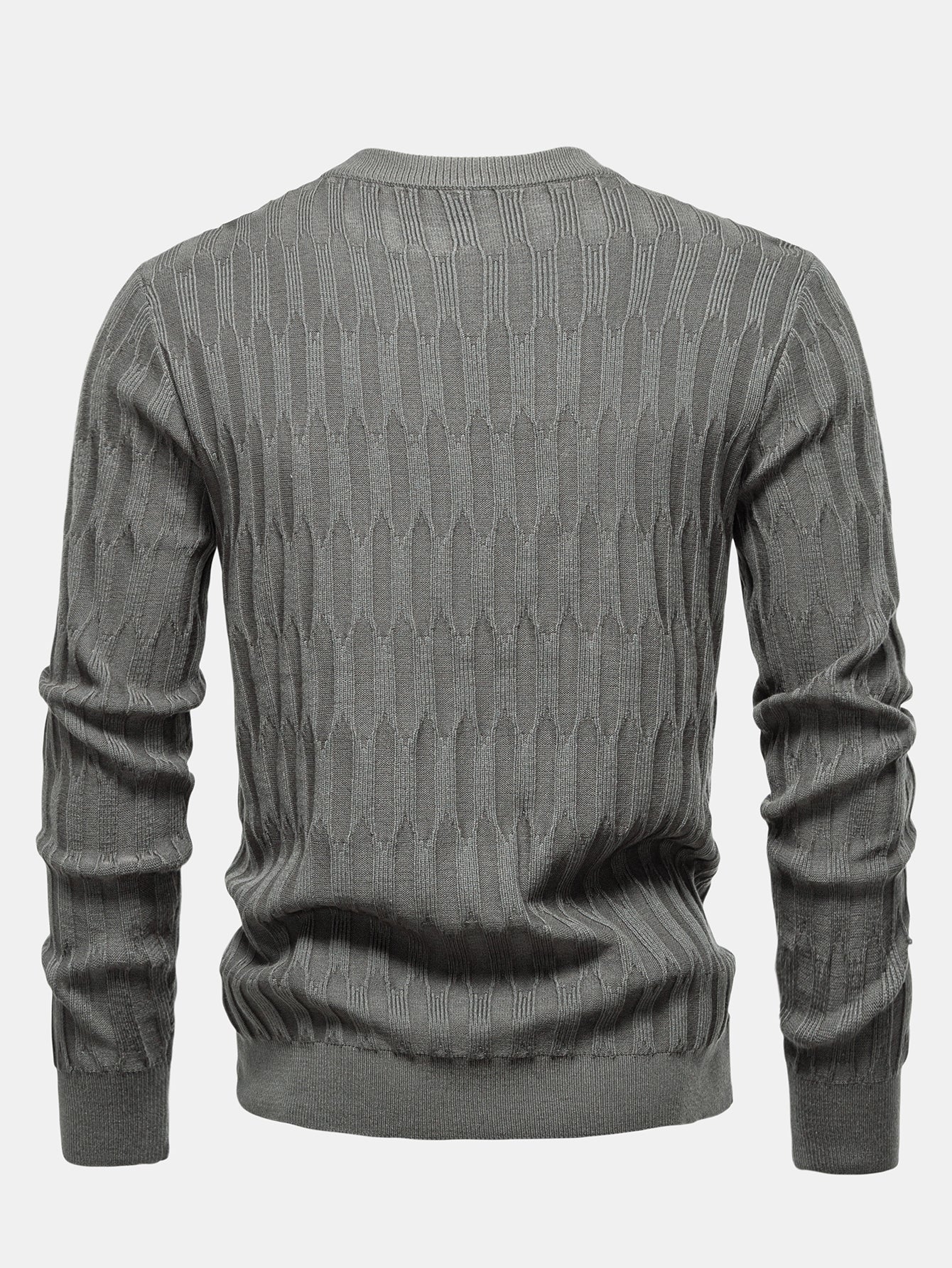 Gestreifter Rundhals-Pullover