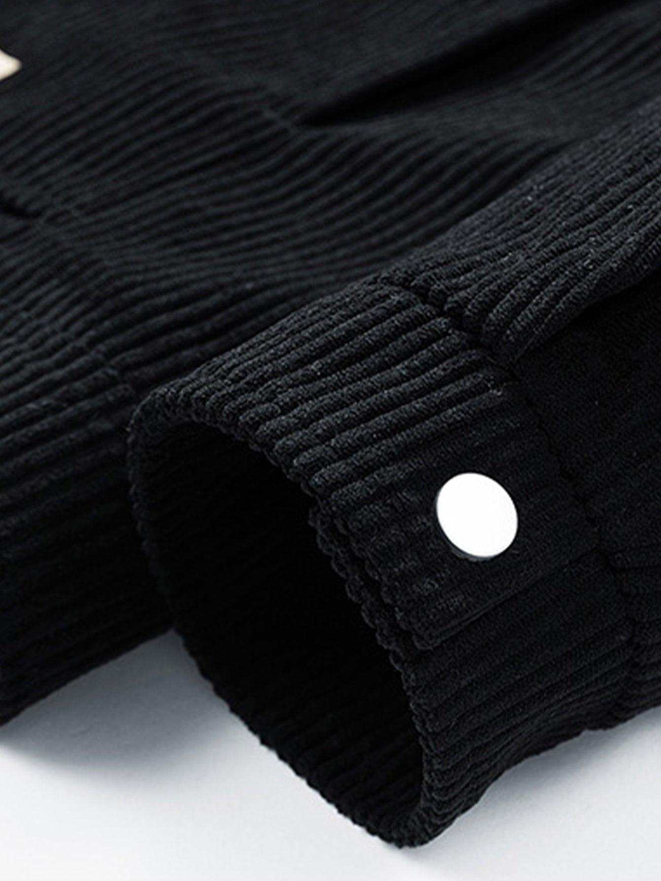 Cordjacke mit Knöpfen und Teddyfutter