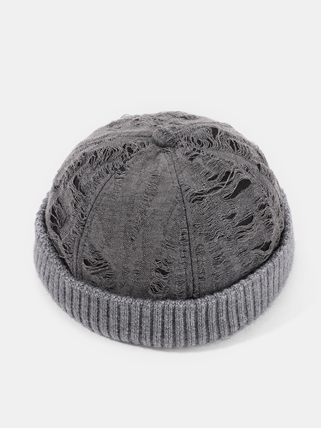 Geteilte Retro Gestrickte Warme Mütze