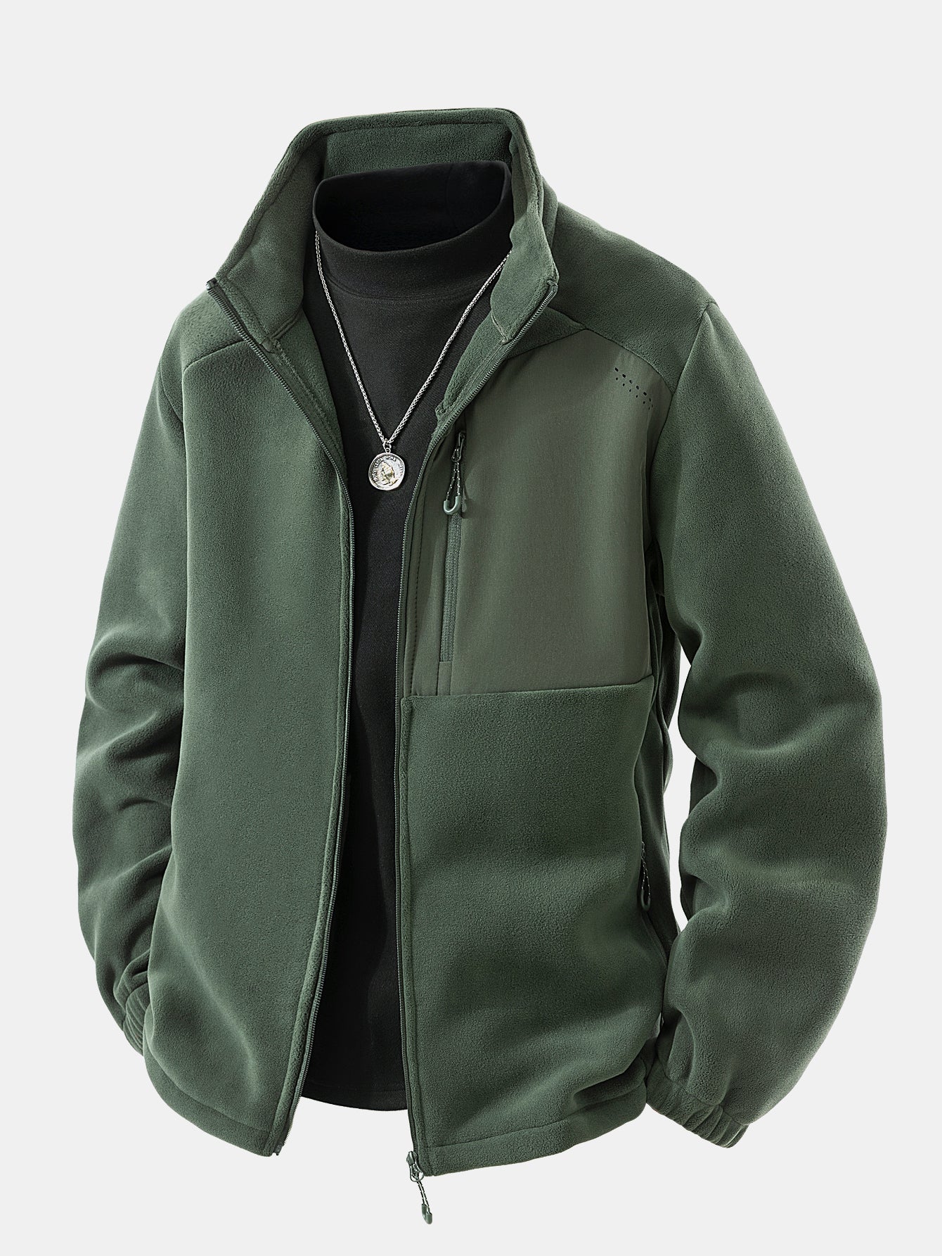 Polar Fleece Zip-Up Coat