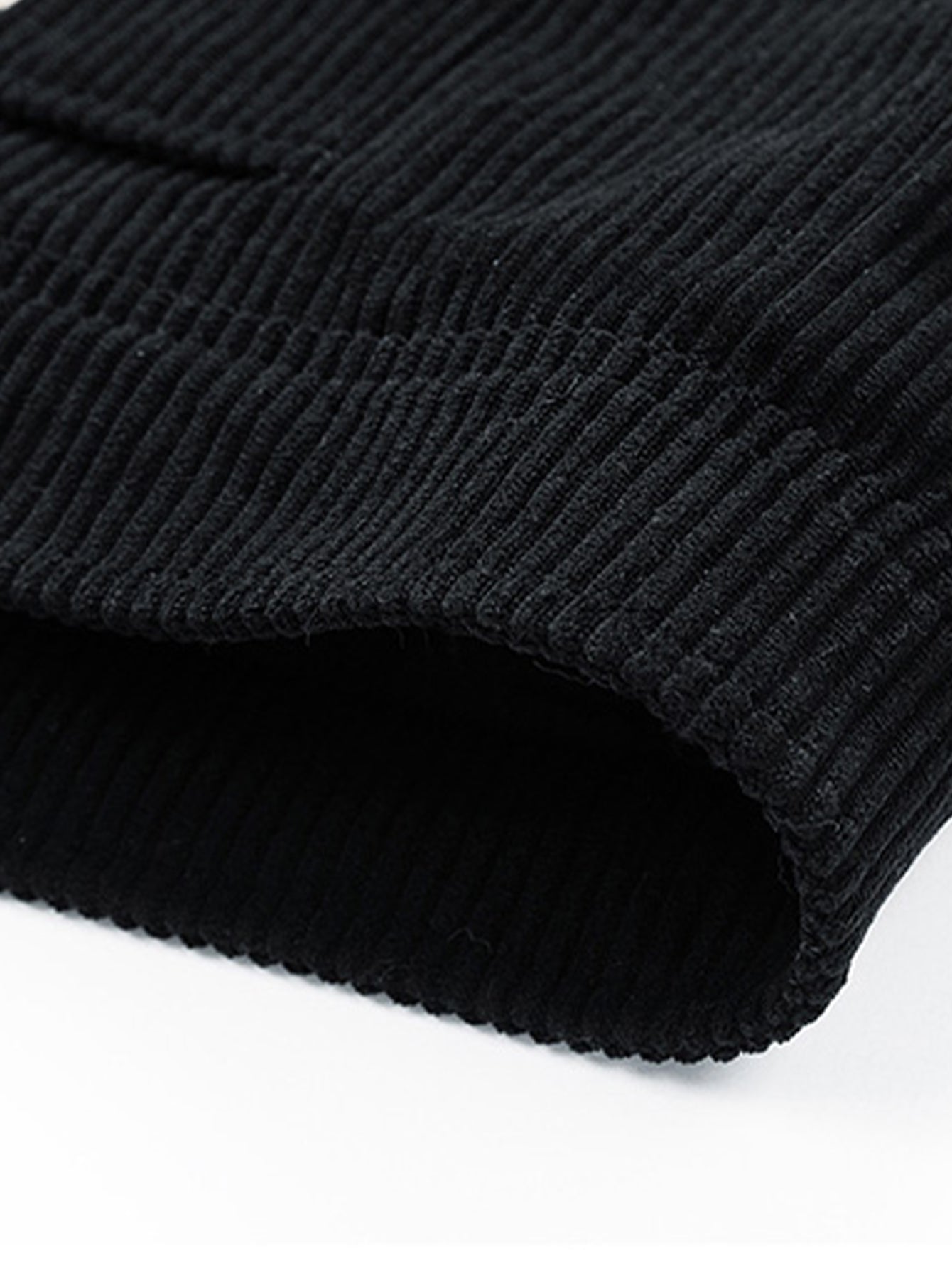 Knopf-Cordjacke mit kuscheligem Teddyfutter