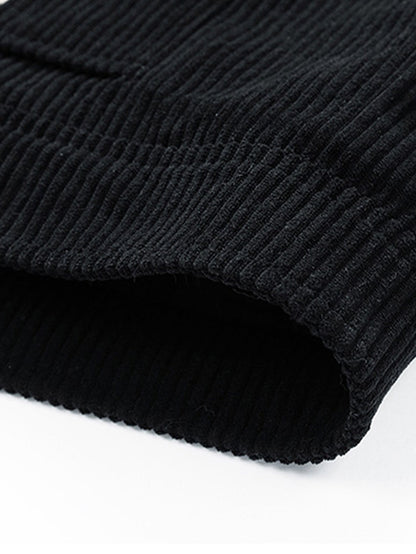 Cordjacke mit Knöpfen und Teddyfutter