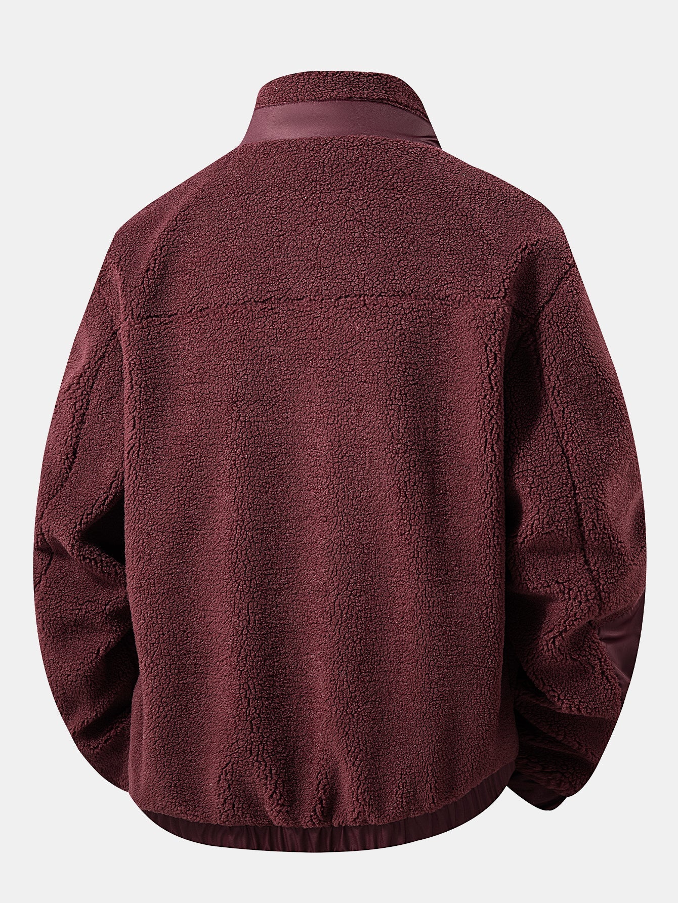 Teddy-Fleece Jacke mit Reißverschlusstaschen