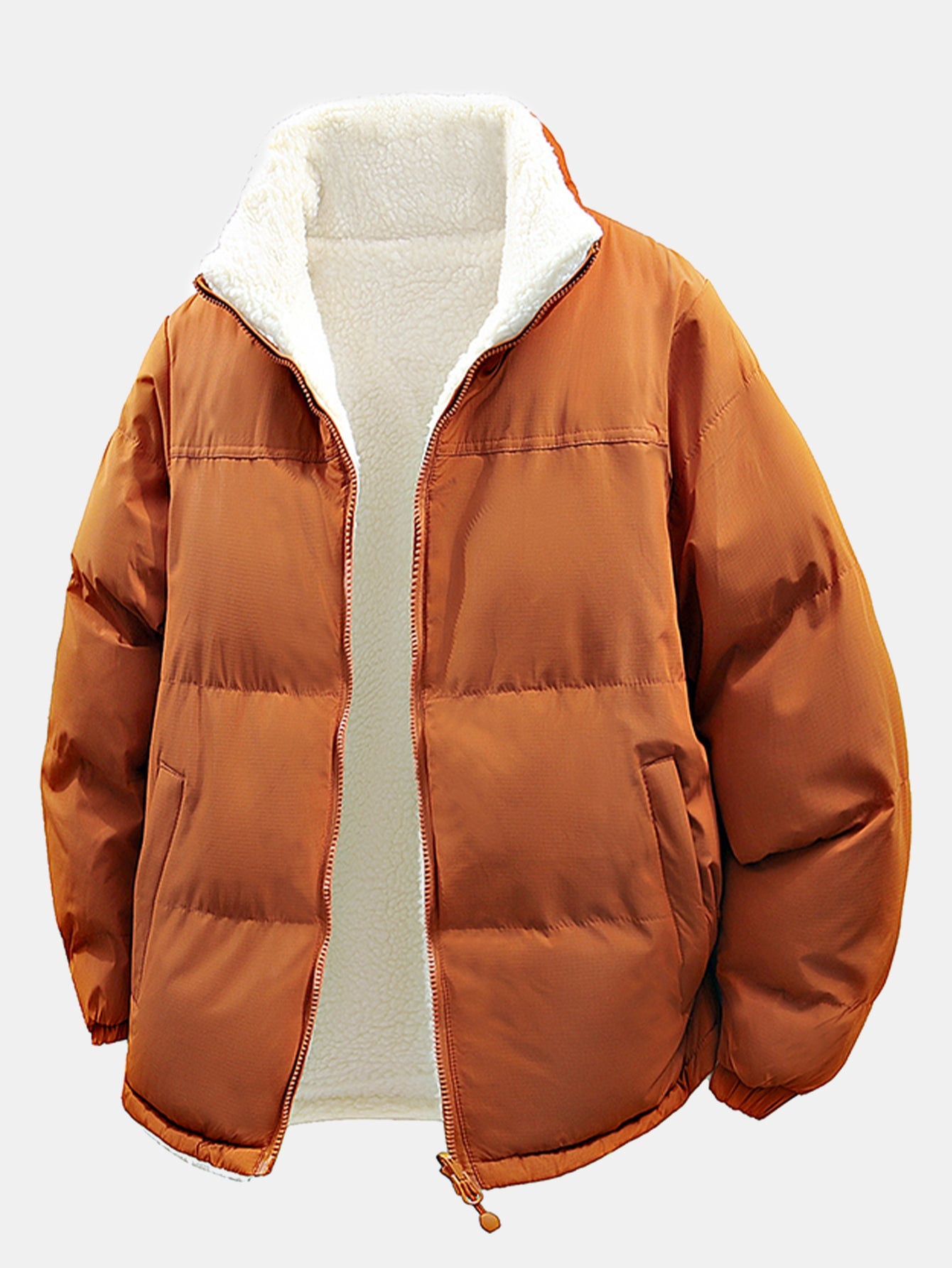 Reversible Teddy Puffer Coat