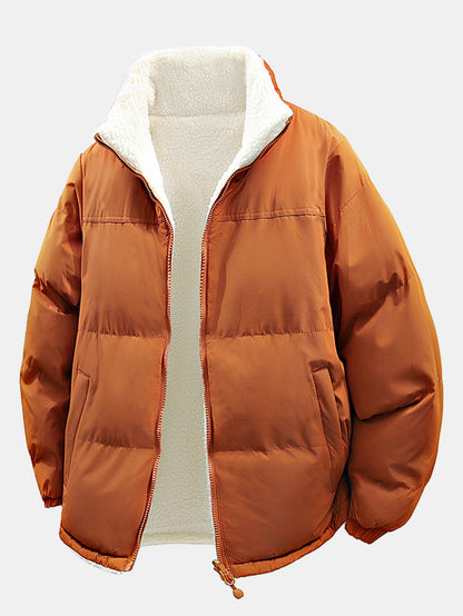 Reversible Teddy Puffer Coat