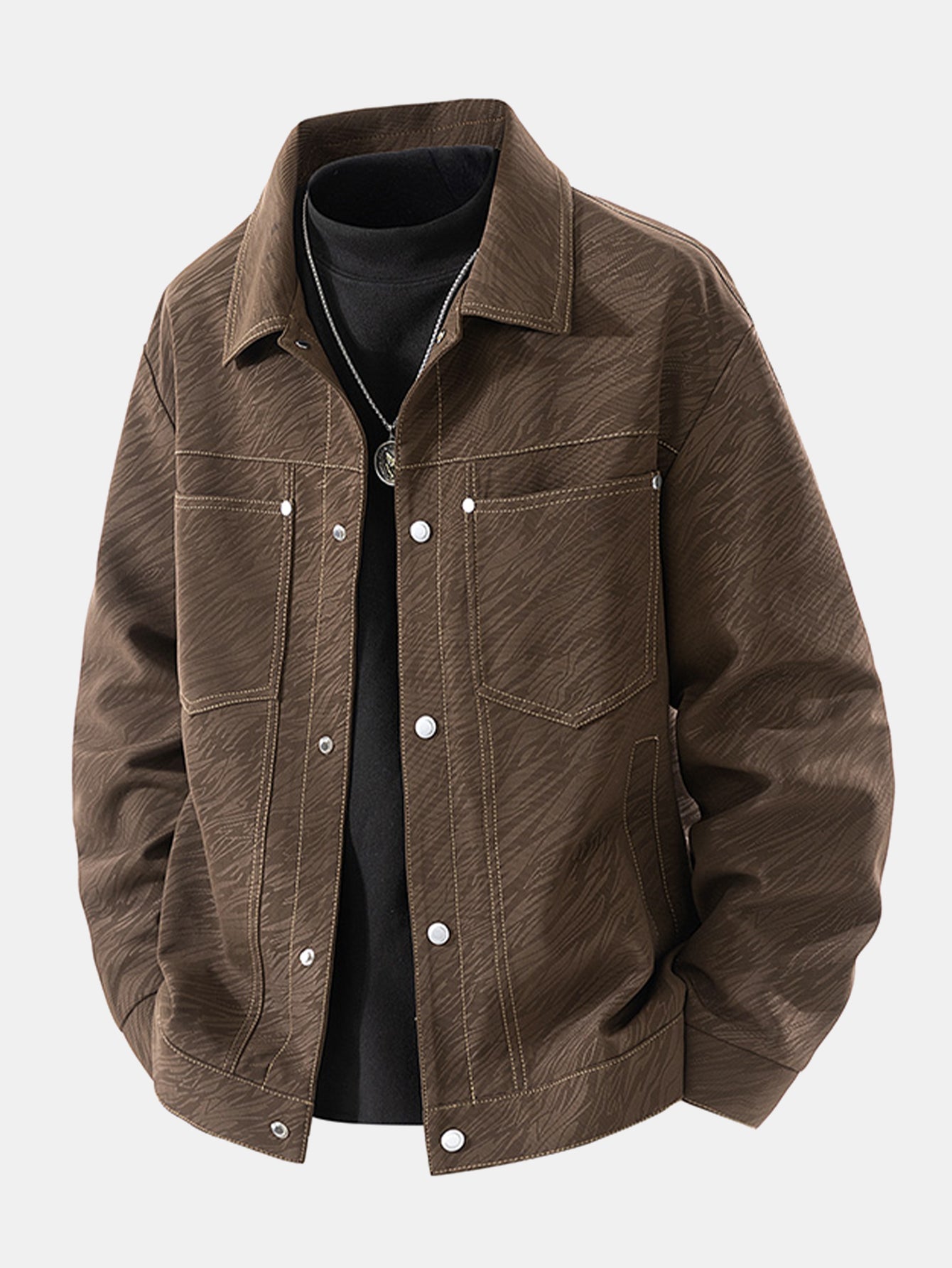 Strukturierte Taschenjacke