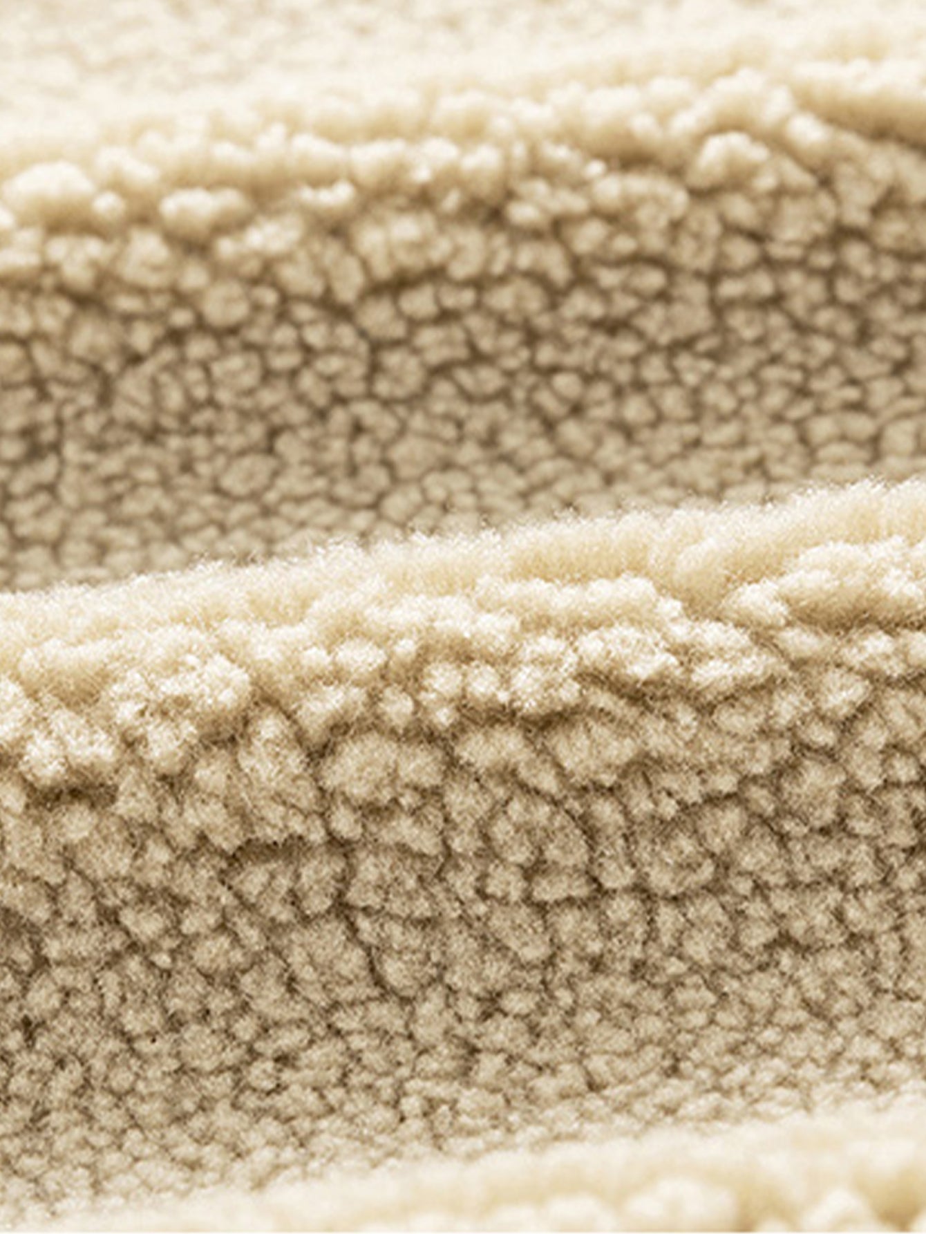 Knopf-Cordjacke mit kuscheligem Teddyfutter