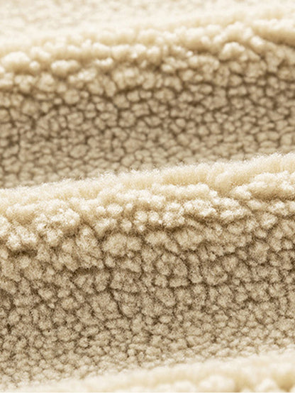 Cordjacke mit Knöpfen und Teddyfutter