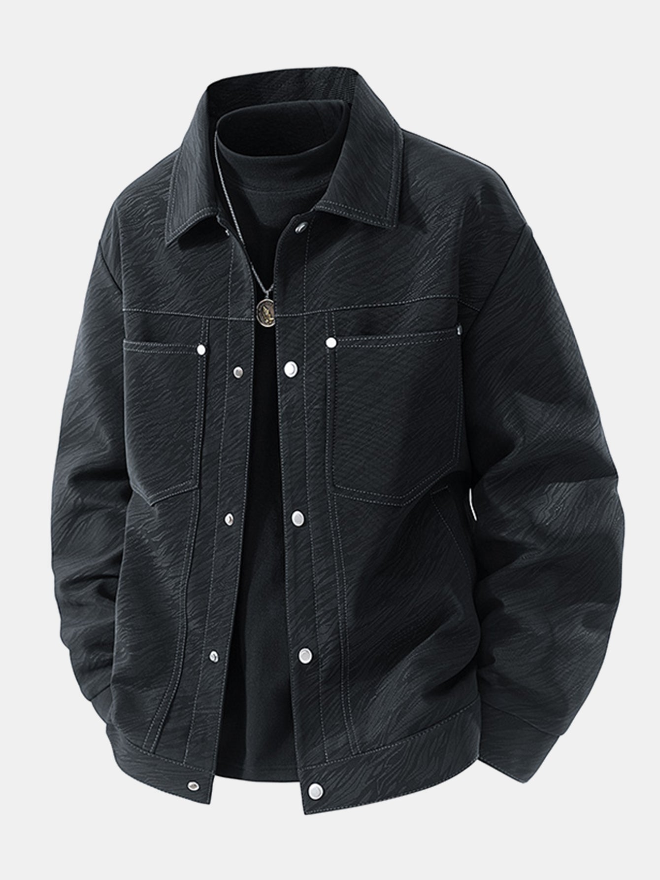 Strukturierte Taschenjacke