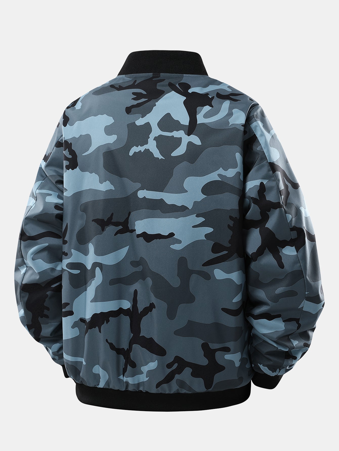 Camouflage Reißverschlussjacke mit Teddy-Futter
