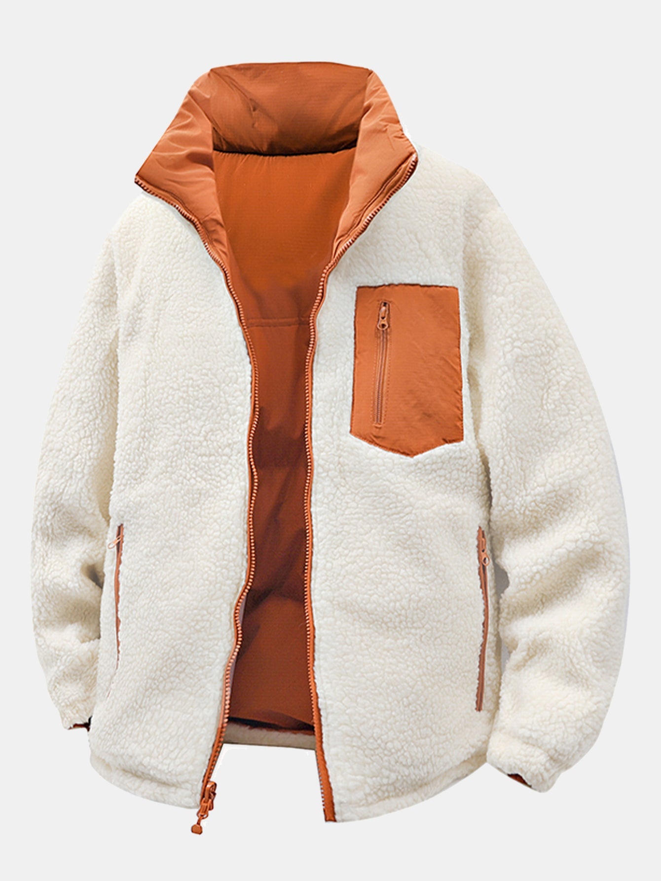 Reversible Teddy Puffer Coat