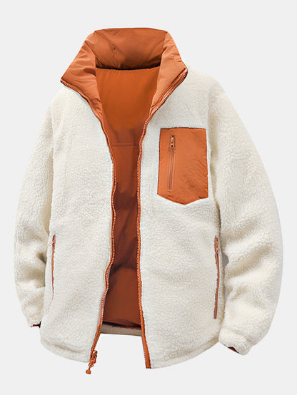 Reversible Teddy Puffer Coat