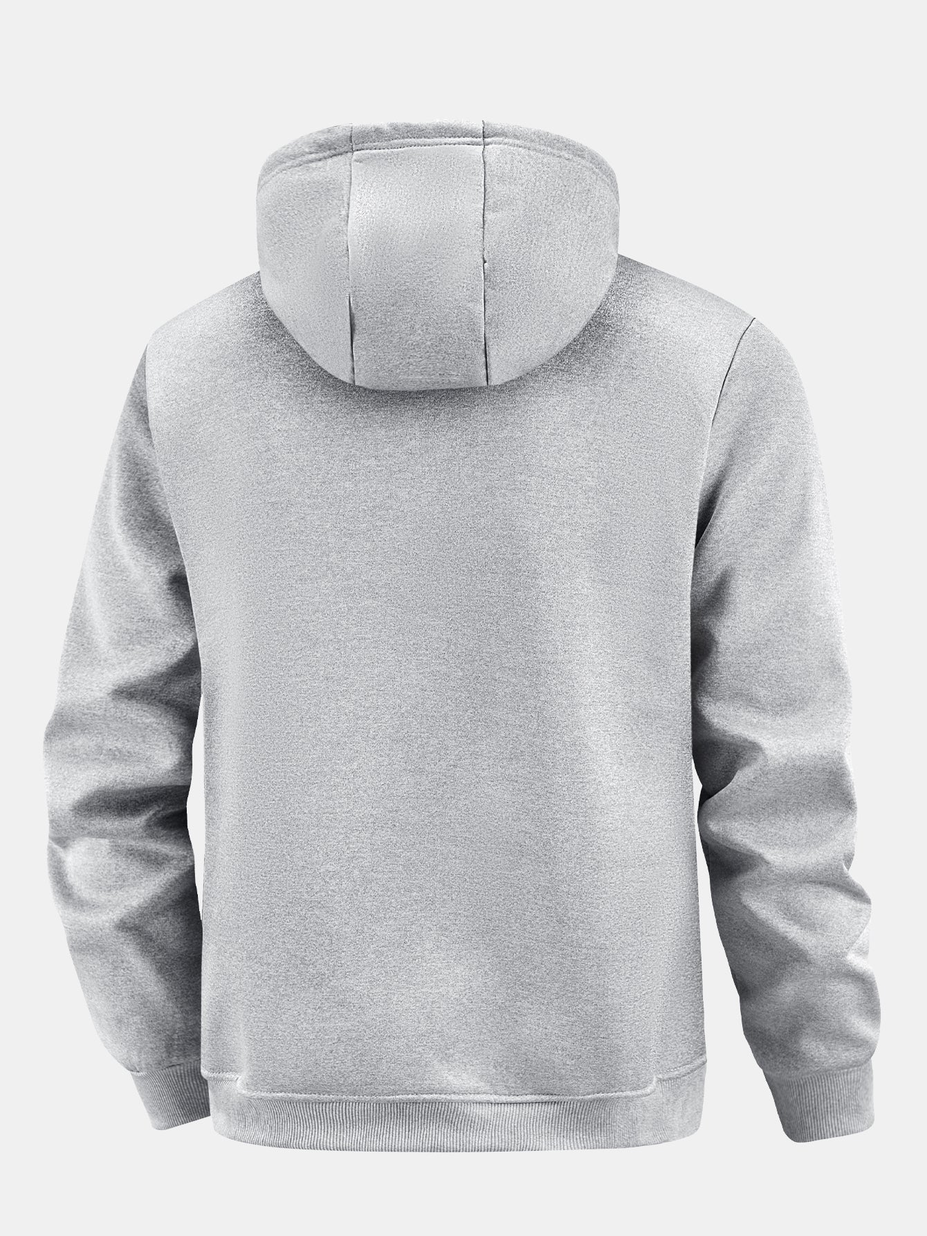 Fleecegefütterter Kapuzenpullover mit praktischer Reißverschlusstasche