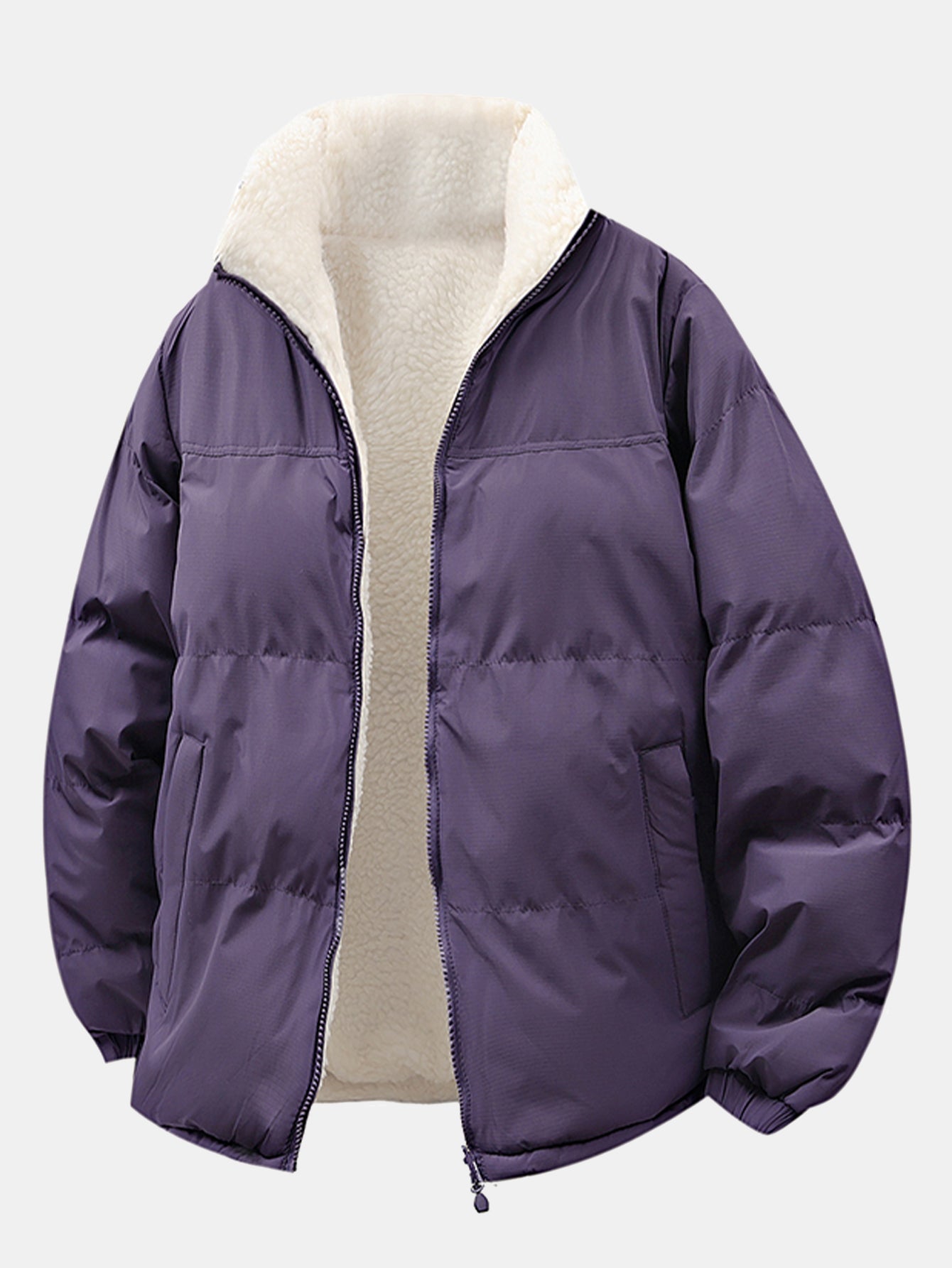 Reversible Teddy Puffer Coat