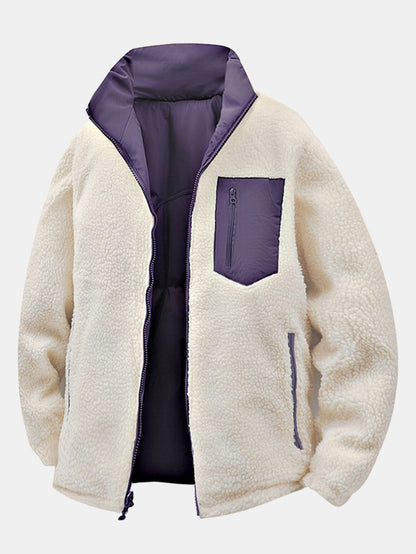 Reversible Teddy Puffer Coat