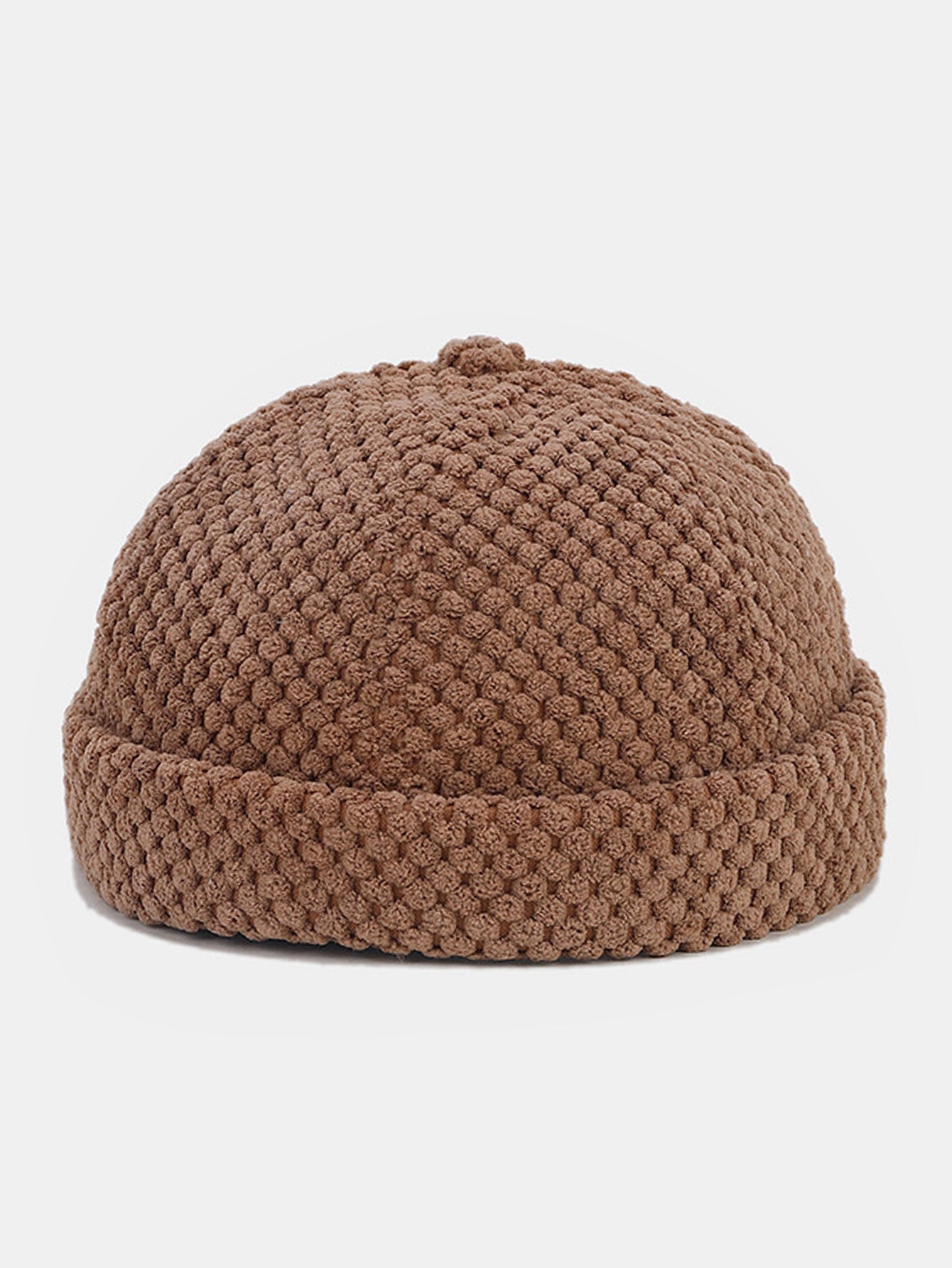 Retro Corduroy Einfarbige Beanie-Mütze