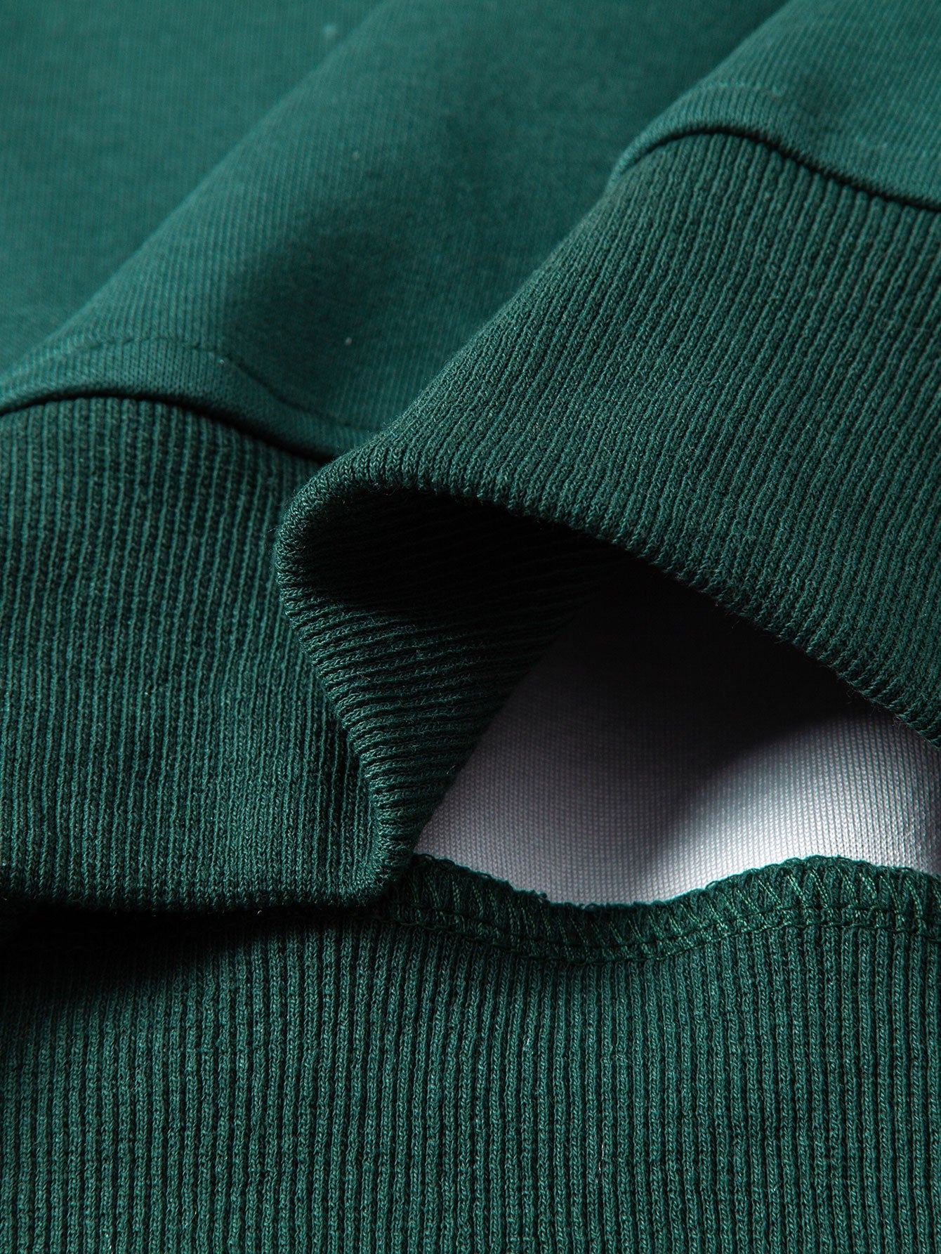 Los Angeles Contrast Zip Polo Sweatshirt