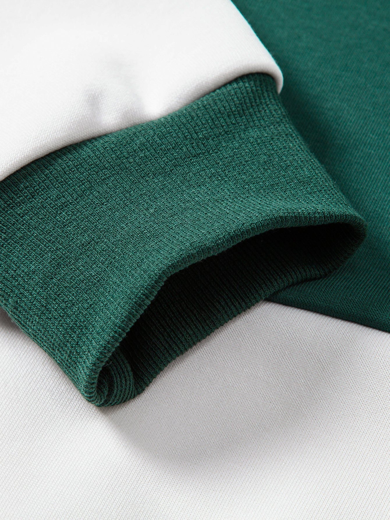 Relaxed Fit Manhattan Print Color Block Polo Sweatshirt