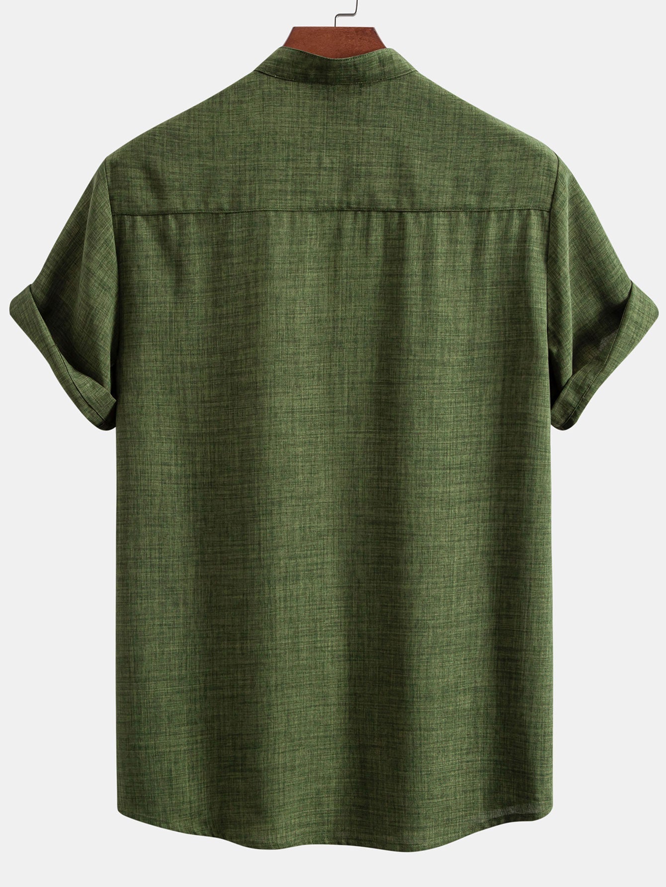 Kurzes Stehkragenhemd