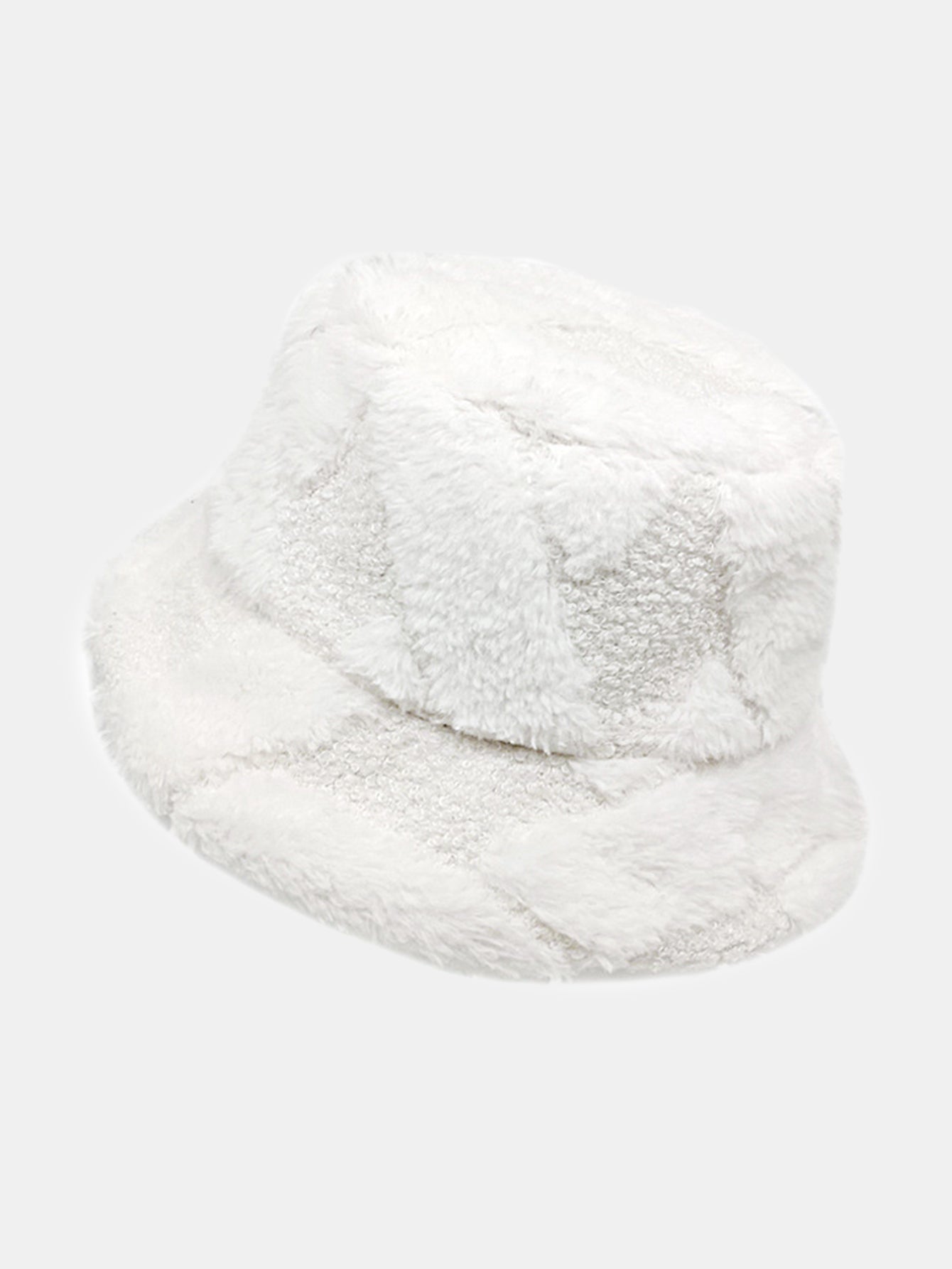 Kontrast Farbe Steppung Plüsch Warm Eimerhut